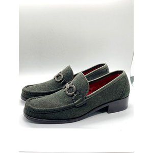 Ferragamo Sport Green Pony Hair Italian Loafers